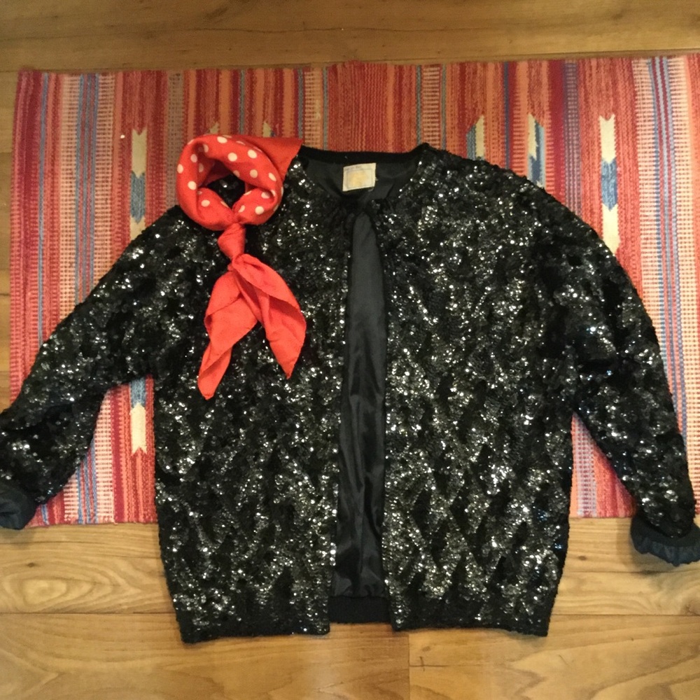 🕷🎱Vintage 80’s Sequined Sparkle Sweater🎱🕷